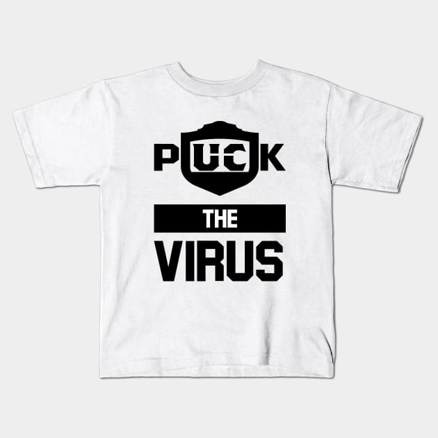 puck the virus Kids T-Shirt by Amberstore